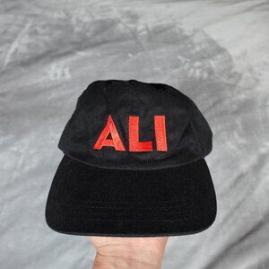 ALI 2001 Movie Promo Hat Cap Mens M Will Smith Embroidered Lightweight Black